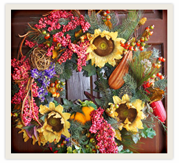 Fall Door Wreath